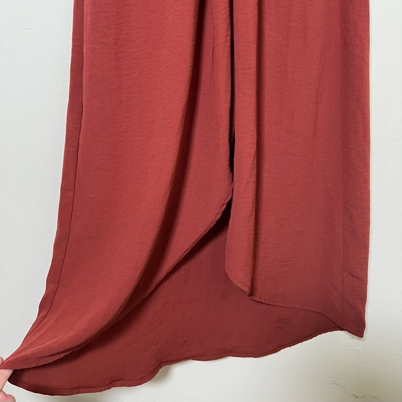 Gilli High Low Midi Terracotta Red Dress Size M - Picture 4 of 10